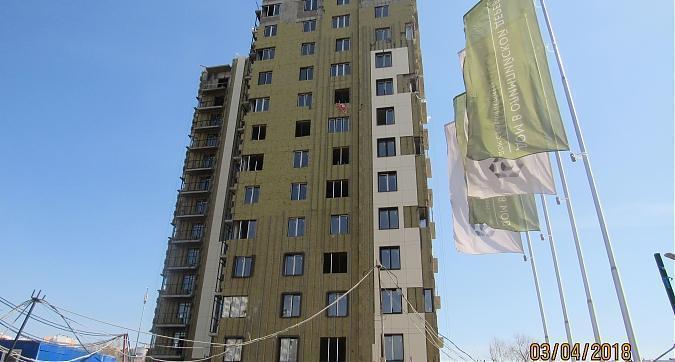 ЖК Дом в Олимпийской деревне, фасадные работы - вид с проезда Олимпийской деревни, фото 2 Квартирный контроль