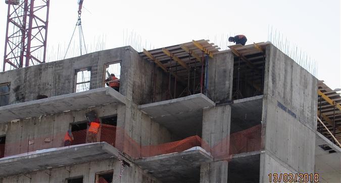 ЖК Новокосино 2, 16-й корпус, монолитные работы, выкладка наружных стен - вид с Юбилейного проспекта, фото 2 Квартирный контроль