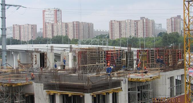 ЖК Мосфильмовский, 14-й корпус - монолитные работы, вид с Мосфильмовской улицы, фото 6 Квартирный контроль