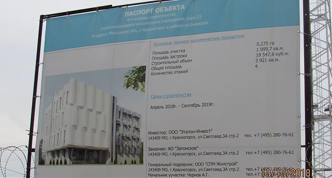 ЖК Изумрудные Холмы, паспорт дошкольного учреждения, вид с бульвара Космонавтов, фото -4 Квартирный контроль
