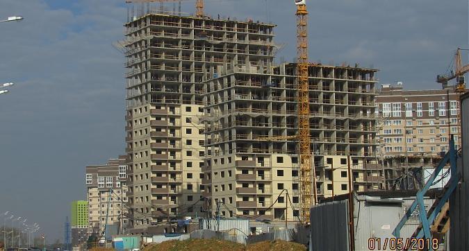 ЖК Татьянин парк, корпуса № 8 А и8 Б, монолитные работы - вид с улицы Татьянин парк. фото 1 Квартирный контроль
