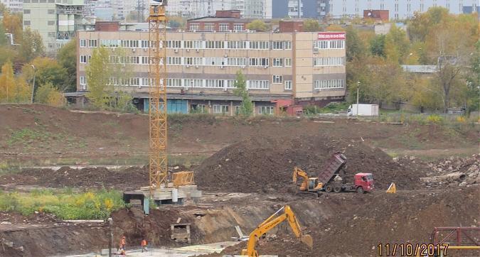ЖК Полярная 25, корпус 1.1 - работа по обустройству котлована,  вид с Полярной улицы, фото 1 Квартирный контроль