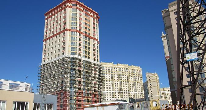 ЖК Мосфильмовский, 13-й корпус - фасадные работы, вид с Мосфильмовской улицы, фото 7 Квартирный контроль