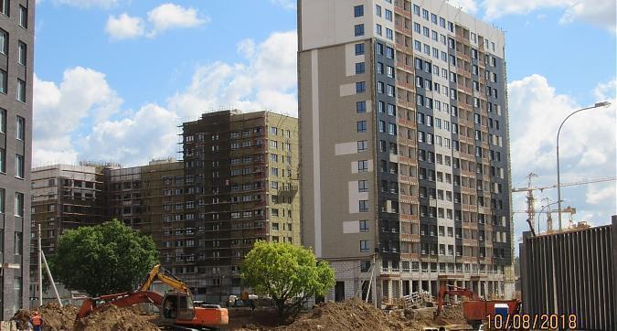 ЖК Скандинавия А101, корпуса 10.1 и 10.2, фасадные работы, вид с улицы Липовый парк Квартирный контроль