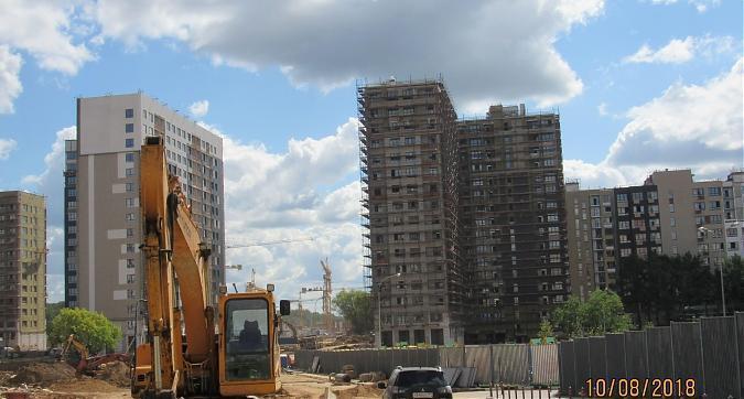 ЖК Скандинавия А101, корпуса 10.2 и 9.2, фасадные работы, вид с улицы Липовый парк Квартирный контроль