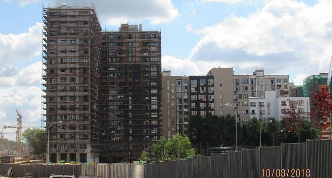 ЖК Скандинавия А101, корпуса 9.2 и 9.1, фасадные работы, вид с улицы Липовый парк Квартирный контроль