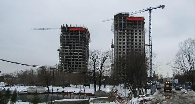 ЖК Левобережный - корпуса 14.1 и 14.2 - вид со стороны Совхозной улицы Квартирный контроль