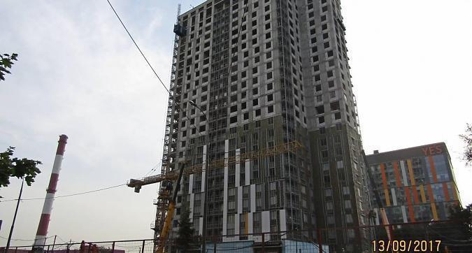 ЖК Life-Митинская Ecopark - вид на строящийся корпус 3 со стороны Митинской улицы Квартирный контроль