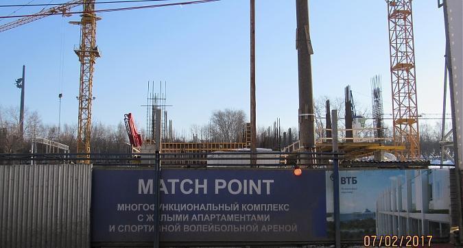 Вид с улицы Василисы Кожиной на МФК Match Point (Матч Поинт) Квартирный контроль