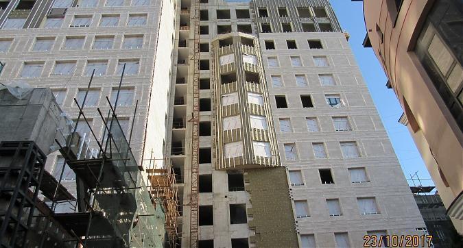 ЖК Резиденции Замоскворечье, облицовочные работы - вид с Большого Строченовского переулка, фото 6 Квартирный контроль