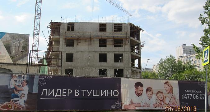 ЖК Лидер в Тушино (Лидер на Райниса), монолитные работы - вид с бульвара Яна Райниса, фото 2 Квартирный контроль