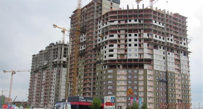ЖК Новые Котельники, 1 и 4 корпуса - монолитные работы, вид с улицы Угрешская Квартирный контроль