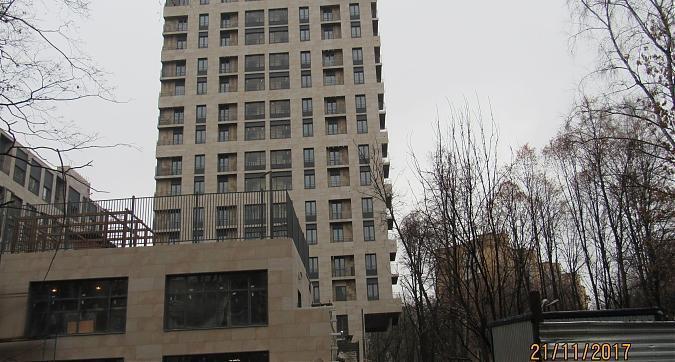 ЖК Гришина,16 (Level Кутузовский), корпус А, облицовочные работы - вид со двора Квартирный контроль