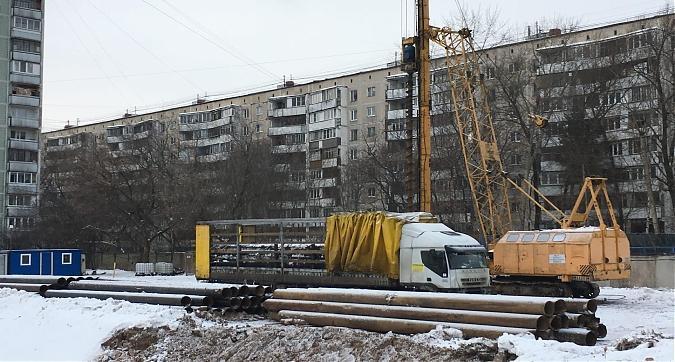 ЖК Дом на Сходненской - вид на строительную площадку с улицы Фабрициуса Квартирный контроль