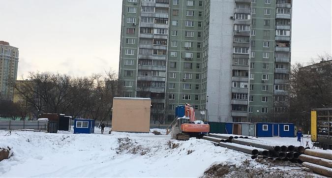 ЖК Дом на Сходненской - вид на строительную площадку с улицы Фабрициуса Квартирный контроль