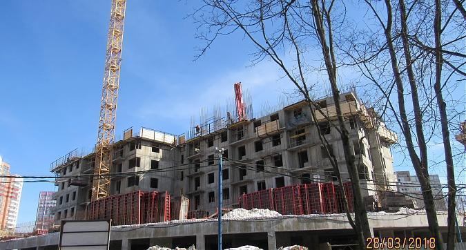 ЖК Фестиваль Парк, корпус 18 - монолитные работы, вид с Фестивальной улицы Квартирный контроль