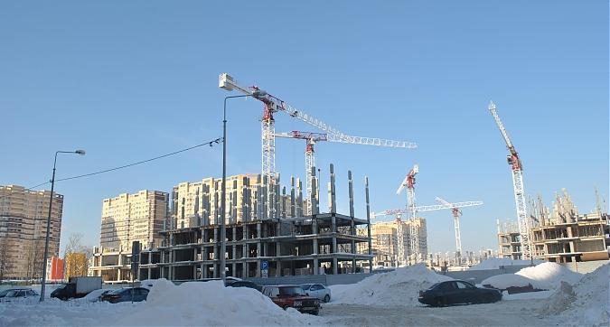 ЖК Новое Пушкино - вид на строящийся корпус 12 с западной стороны Квартирный контроль