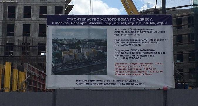 ЖК Титул, паспорт объекта, вид с Серебрянического пер., фото 6 Квартирный контроль