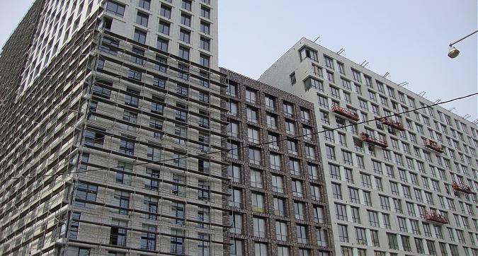 ЖК LIFE-Кутузовский (Лайф Кутузовский), корпус 1, фасадные работы, вид с ул. Багрицкого, фото -4 Квартирный контроль