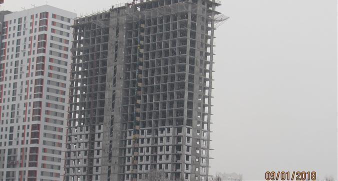 ЖК Оранж парк, 4-й корпус, вид с улицы Строителей, фото 1 Квартирный контроль