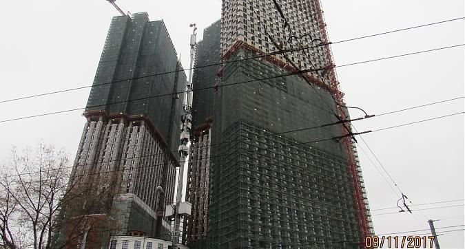 ЖК Пресня Сити, фасадные работы - вид с улицы Пресненский Вал, фото 7 Квартирный контроль
