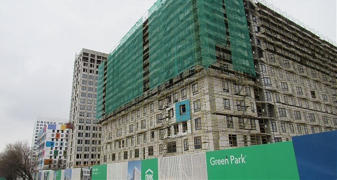 ЖК Green Park (ЖК Грин Парк) - вид с Березовой Аллеи на 2-й блок Квартирный контроль
