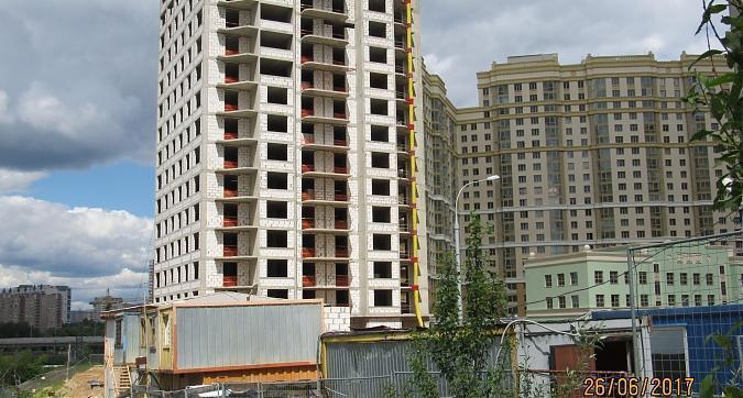 ЖК Мосфильмовский - вид на строительство 13-го корпуса с Мосфильмовской улицы Квартирный контроль