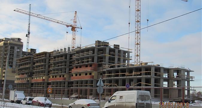 ЖК Лукино-Варино, корпус 48-8 - монолитные работы, вид с улицы Строителей, фото 1 Квартирный контроль