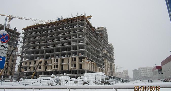 ЖК Люберцы 2018, 39-й корпус, монолитные работы - вид с улицы Барыкина, фото 3 Квартирный контроль