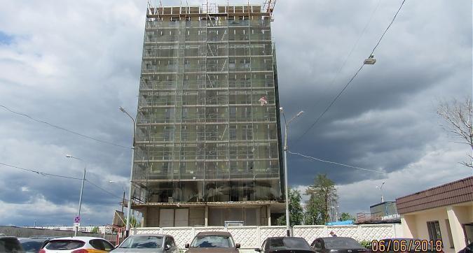 ЖК Янтарь-Apartments (Комплекс апартаментов Янтарь-Apartments), фасадные работы - вид с Левобережной улицы, фото 1 Квартирный контроль