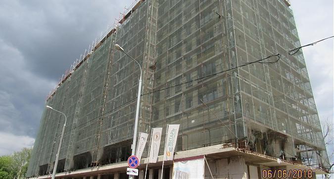 ЖК Янтарь-Apartments (Комплекс апартаментов Янтарь-Apartments), фасадные работы - вид с Левобережной улицы, фото 2 Квартирный контроль