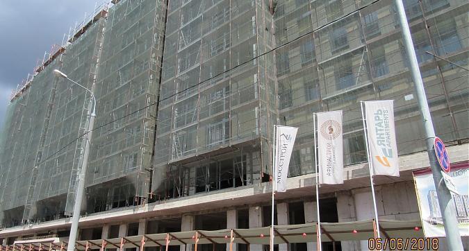 ЖК Янтарь-Apartments (Комплекс апартаментов Янтарь-Apartments), фасадные работы - вид с Левобережной улицы, фото 3 Квартирный контроль