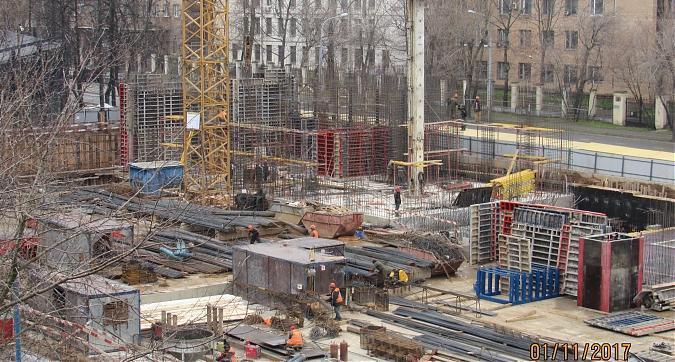 ЖК Вавилов Дом - монолитные работы, вид с улицы Вавилова, фото 6 Квартирный контроль