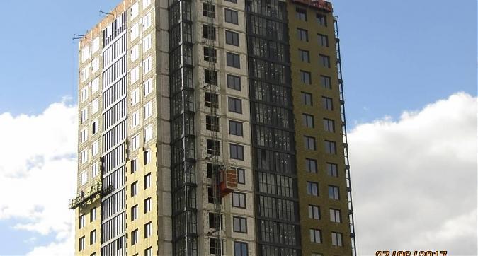 ЖК Левобережный - вид на строящийся корпус  25 с южной стороны Квартирный контроль