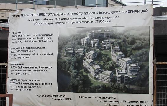 ЖК Snegiri Eco (Снегири Эко), паспорт объекта, фото - 1 Квартирный контроль