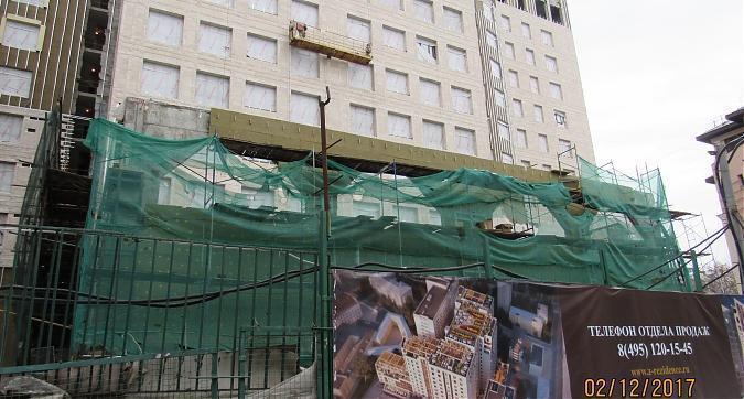 ЖК Резиденции Замоскворечье, облицовочные работы - вид с Большого Строченовского переулка, фото 5 Квартирный контроль