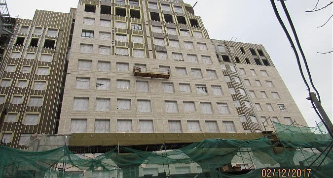 ЖК Резиденции Замоскворечье, облицовочные работы - вид с Большого Строченовского переулка, фото 8 Квартирный контроль