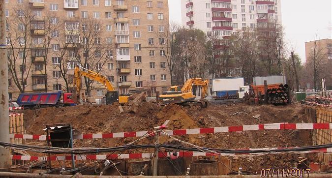 ЖК Васнецов Дом. Лидер на Масловке,  котлованные работы - вид с улицы Мишина, фото 2 Квартирный контроль
