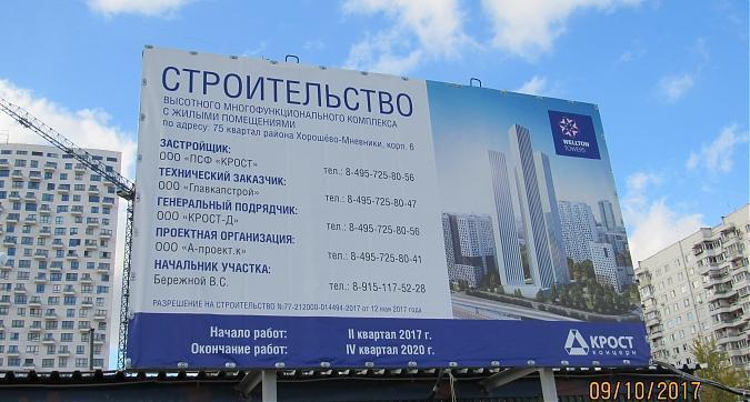 ЖК Wellton Park (Велтон Парк) - информационный щит Квартирный контроль