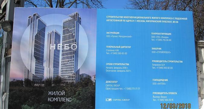 ЖК Небо (Мичуринский проспект, 56) - паспорт объекта Квартирный контроль