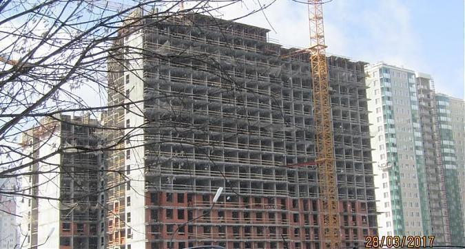 ЖК Изумрудные Холмы - вид на строительство 14 и 15 корпусов со стороны Волоколамского шоссе Квартирный контроль