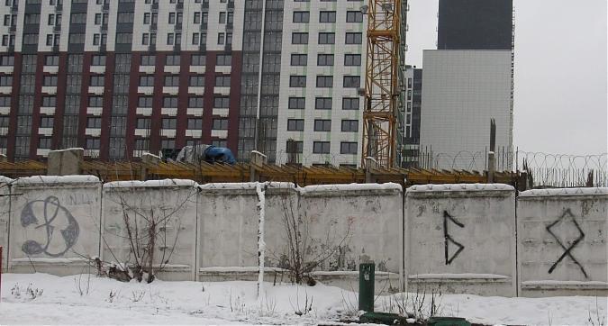 ЖК Город, монолитные работы корпусов 7, 8, корпус 1, вид с улицы 800 летия Москвы,  фото -6 Квартирный контроль