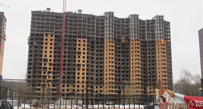 ЖК Новоград Павлино, 27-й корпус, ведутся отделочные работы, возведение наружных стен, вид с улицы Люберецкая Квартирный контроль