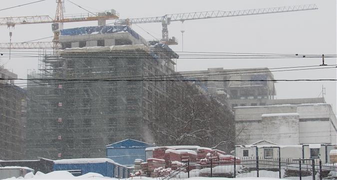 ЖК Вишневый Сад, вид на комплекс с Мосфильмовской улицы, монолитные работы, фото - 1 Квартирный контроль
