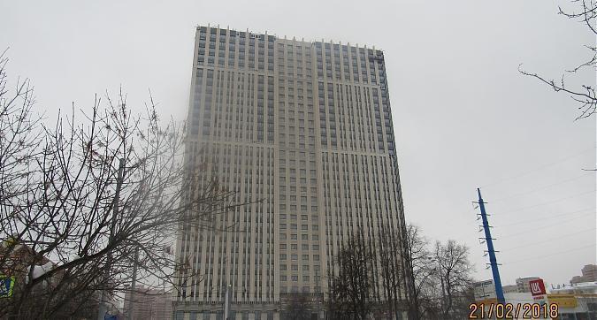 ЖК The MID, фасадные работы - вид с Ленинского проспекта, фото 1 Квартирный контроль