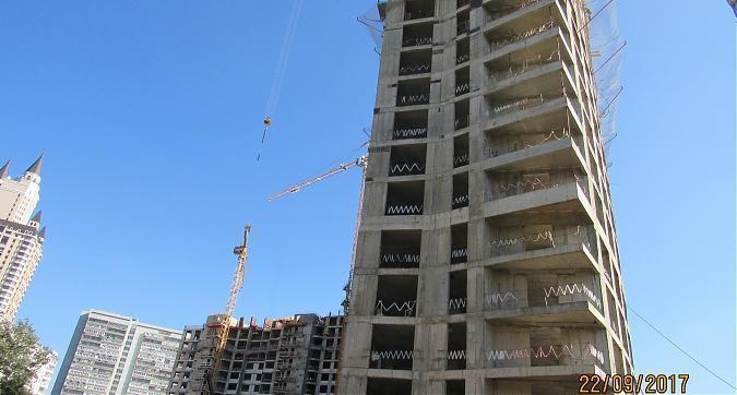 ЖК Квартал Триумфальный, монолитные работы - вид со стороны Давыдковской улицы, фото 5 Квартирный контроль