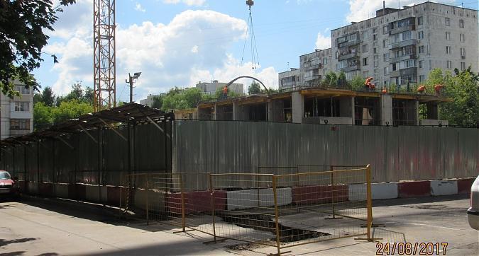 ЖК Меридиан-дом. Лидер в Царицыно (Дом на Кантемировской), монолитные работы - вид со стороны Кавказского бульвара, фото 2 Квартирный контроль