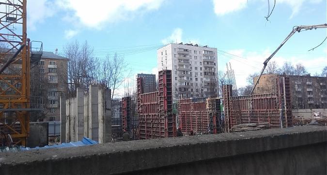 ЖК Счастье на Соколе (Дом на Усиевича), монолитные работы, корпус 2, вид с ул. Усиевича, фото - 1 Квартирный контроль