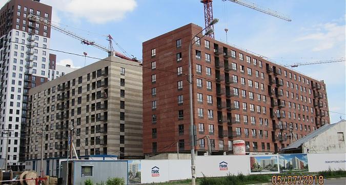 ЖК Лефортово Парк, 8 и 9 корпуса - монолитные работы, вид с проезда Завода Серп и Молот Квартирный контроль