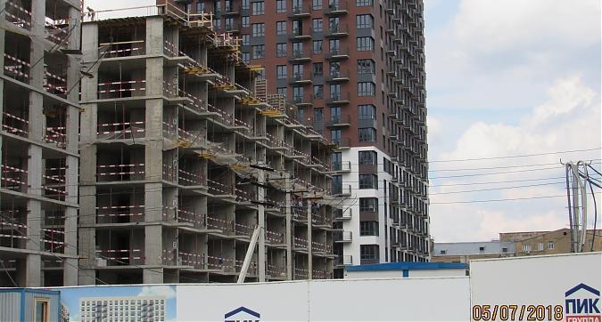 ЖК Лефортово Парк, 7-й корпус - монолитные работы, вид с проезда Завода Серп и Молот Квартирный контроль
